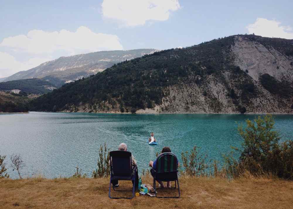 spending time at the Castillon Lake