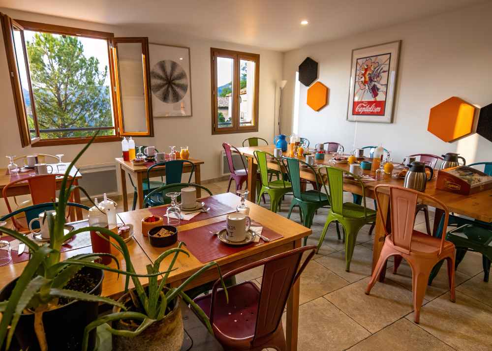 Dîner au gîte dans les Gorges du Verdon